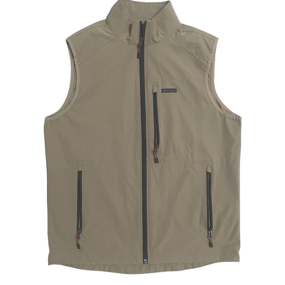 Free Country Men's Tan Outdoor Utility Vest